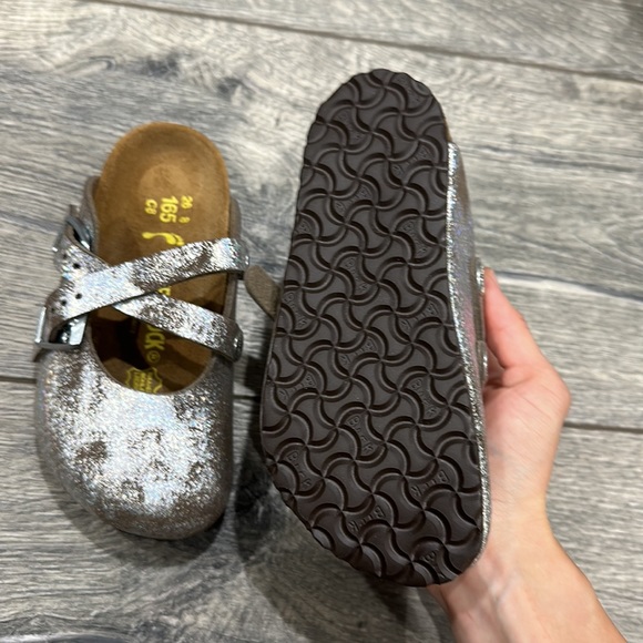 NEW • Birkenstock • Little Girls Dorian Slip On Mule / Clogs Stardust Stone 8 - Picture 5 of 6